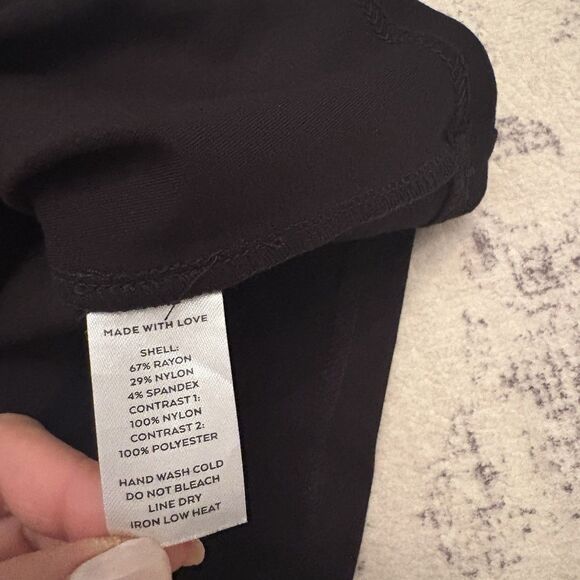 Lulus Bragging Rights Black Lace Long Sleeve Skater Dress Size Small NWT Goth - Picture 10 of 10